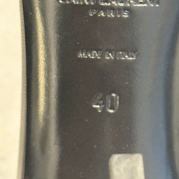 Yves Saint Laurent Opyum 85mm, Black leather & nickel, sz. 40 - Picture 6 of 8